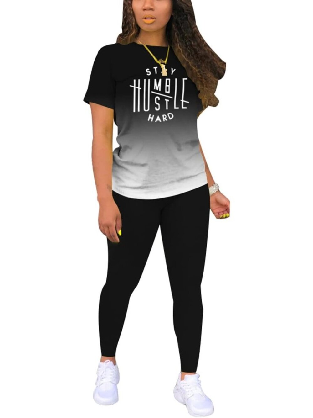 Summer Biker Short Set for Women | 2-Piece Jogger Outfit with Short Sleeves